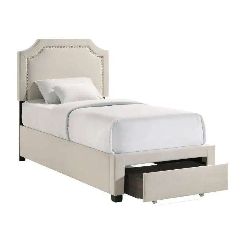 Ub-br-trptwn-bge-hfb Intercon Furniture Upholstered Beds Bedroom Furniture Bed