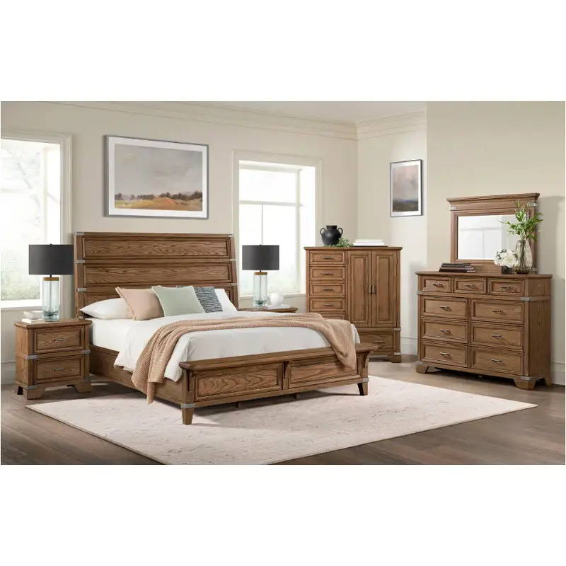 Fg-br-4965k-wct-hb Intercon Furniture Forge Bedroom Furniture Bed