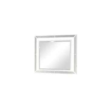 Crystal-m-wht Galaxy Home Furnishings Crystal Mirror