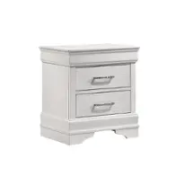 Brooklyn-ns-wht Galaxy Home Furnishings Brooklyn Nightstand