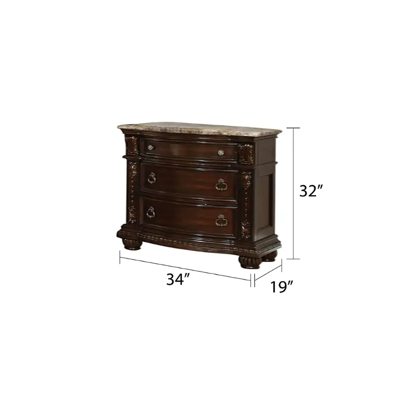 Roma-ns-wlnt Galaxy Home Furnishings Roma Nightstand