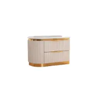 Laura-r-ns-wht Galaxy Home Furnishings Laura Nightstand