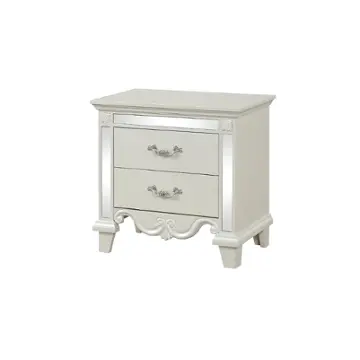 Milan-ns-wht Galaxy Home Furnishings Milan Nightstand