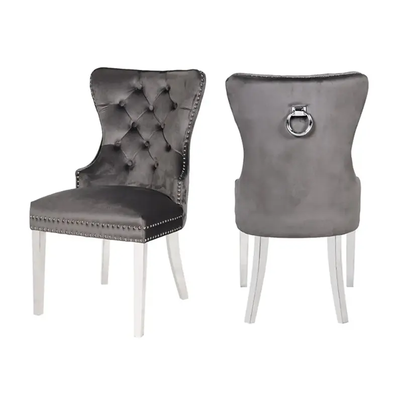 Erica-ch-drgry-ss Galaxy Home Furnishings Erica Dining Chair