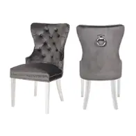 Erica-ch-drgry-ss Galaxy Home Furnishings Erica Dining Chair