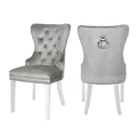 Erica-ch-ltgry-ss Galaxy Home Furnishings Erica Dining Chair