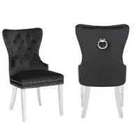 Erica-ch-blk-ss Galaxy Home Furnishings Erica Dining Chair