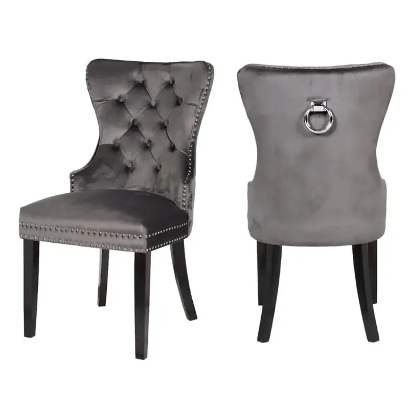 Galaxy Home Erica Wood Legs Dining Chair - Thumbnail 5