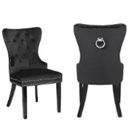 Erica-ch-blk-w Galaxy Home Furnishings Erica Dining Chair