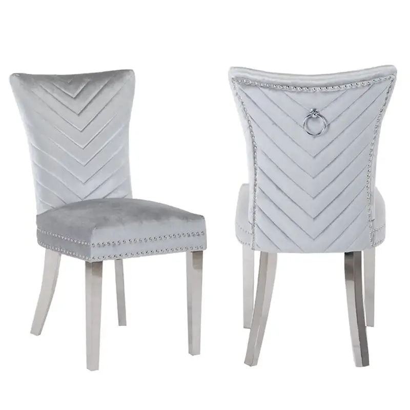 Eva-c-slv Galaxy Home Furnishings Eva Dining Chair