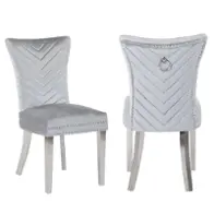 Eva-c-slv Galaxy Home Furnishings Eva Dining Chair