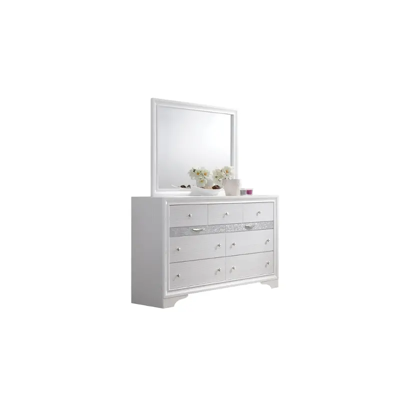 Matrix-d-wht Galaxy Home Furnishings Matrix Dresser