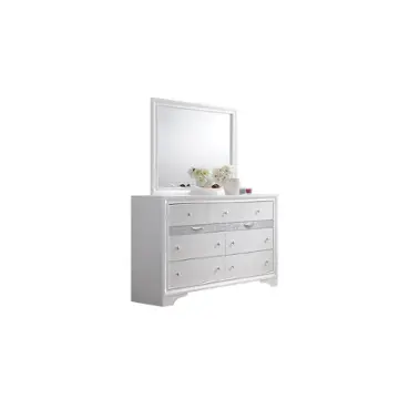 Matrix-d-wht Galaxy Home Furnishings Matrix Dresser
