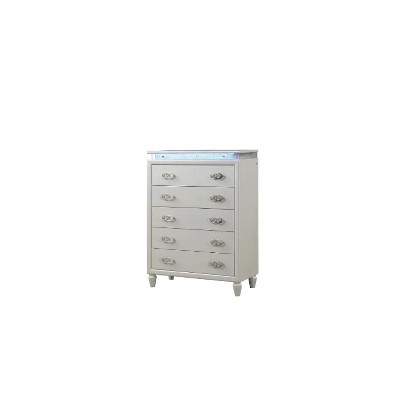 Passion-ch-mlk-wht Galaxy Home Furnishings Passion Chest