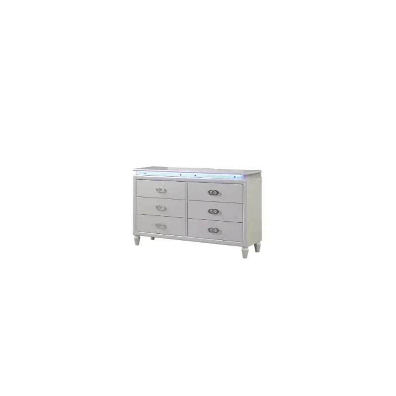 Perla-d-mlk-wht Galaxy Home Furnishings Perla Dresser