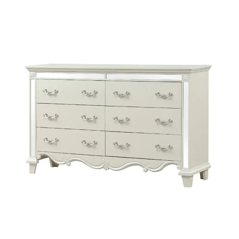 Milan-d-wht Galaxy Home Furnishings Milan Dresser