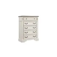 Noble-ch-ant-wht Galaxy Home Furnishings Noble Chest