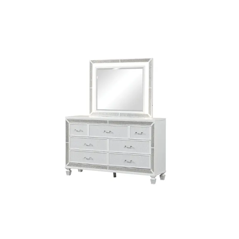 Crystal-d-wht Galaxy Home Furnishings Crystal Dresser