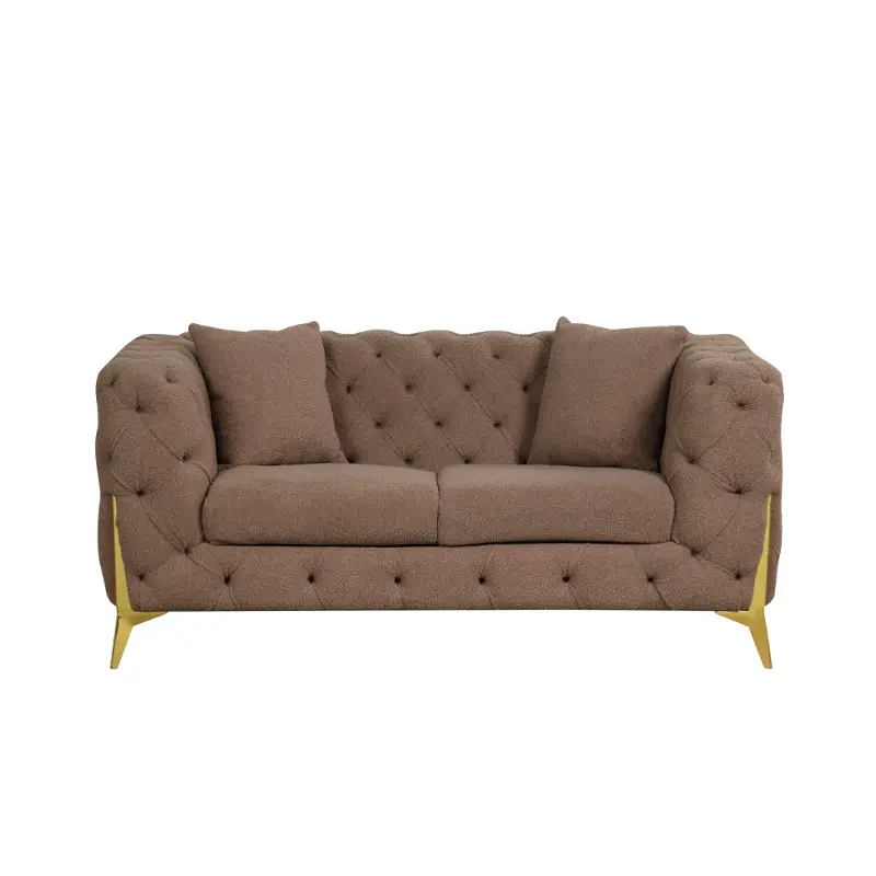 Contempo-ls-brn Galaxy Home Furnishings Contempo Loveseat