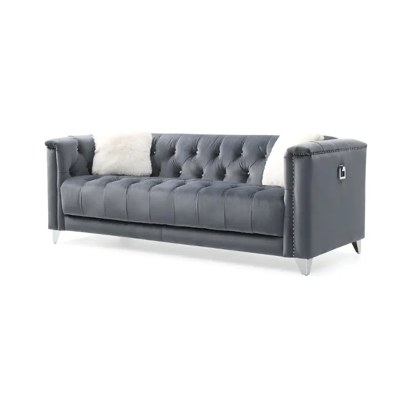 Russel-s-gry Galaxy Home Furnishings Russell Sofa