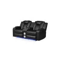 Benz-ls-blk Galaxy Home Furnishings Benz Loveseat