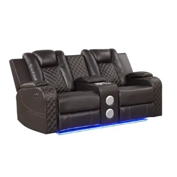 Benz-ls-brn Galaxy Home Furnishings Benz Loveseat
