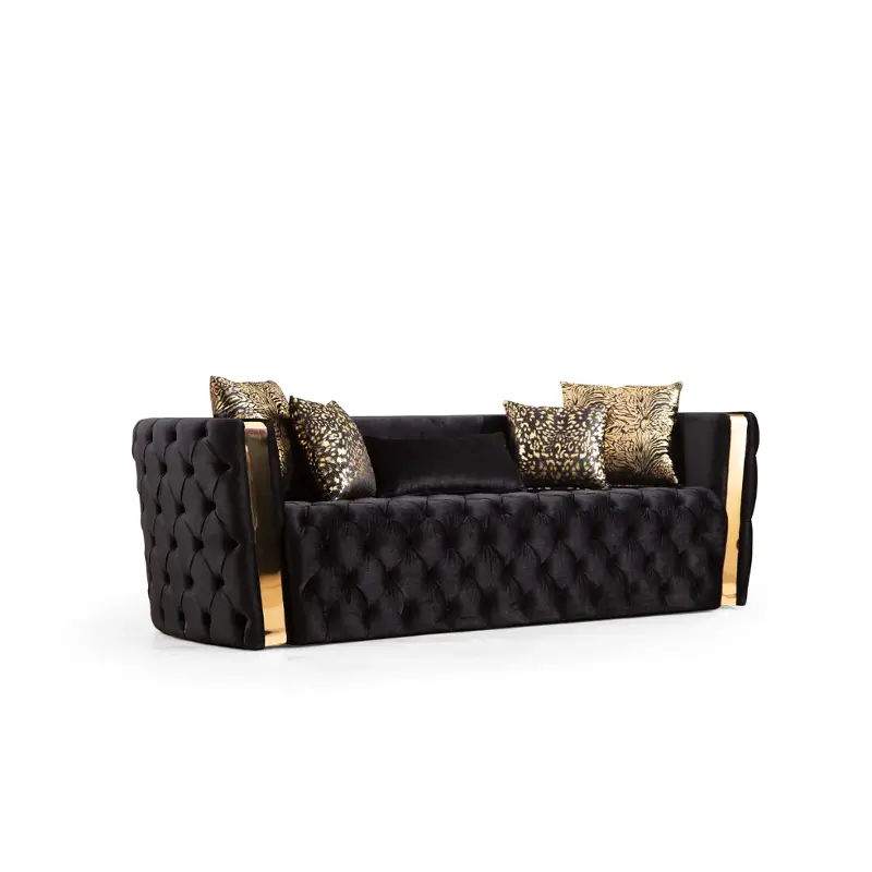 Naomi-s-blk Galaxy Home Furnishings Naomi Sofa