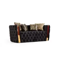 Naomi-ls-blk Galaxy Home Furnishings Naomi Loveseat