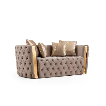 Naomi-ls-taupe Galaxy Home Furnishings Naomi Loveseat