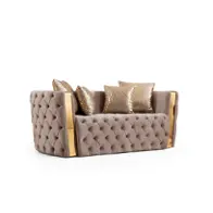 Naomi-ls-taupe Galaxy Home Furnishings Naomi Loveseat