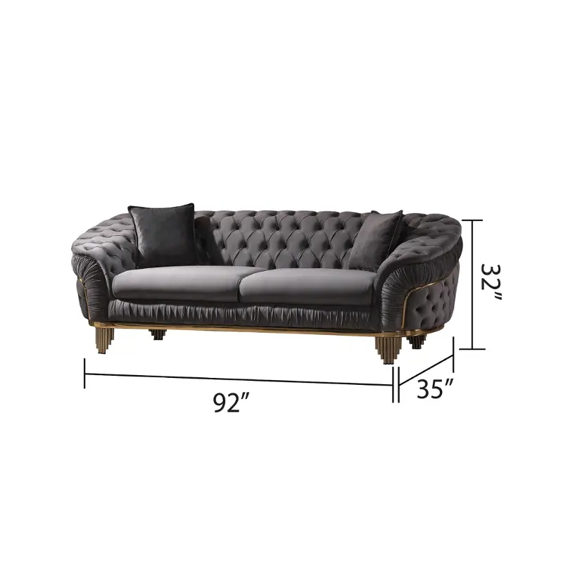 Vanessa-s-gry Galaxy Home Furnishings Vanessa Sofa