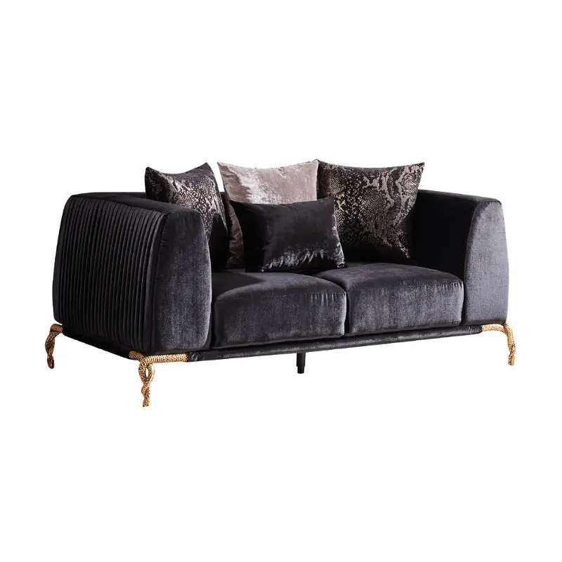 Majesty-ls-blk Galaxy Home Furnishings Majestic Loveseat