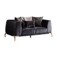 Majesty-ls-blk Galaxy Home Furnishings Majestic Loveseat