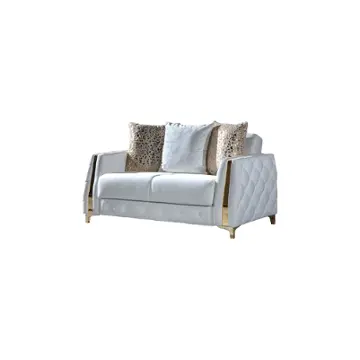Lust-ls-offwht Galaxy Home Furnishings Lust Loveseat