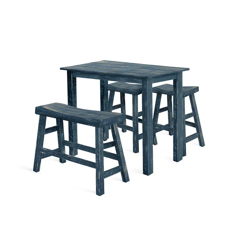 1172ob-36 Sunny Designs Ocean Blue Dining Room Furniture Counter Height Table