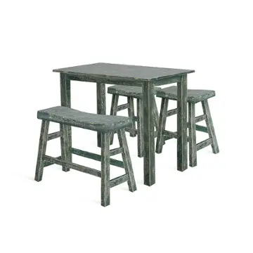 1172sg-36 Sunny Designs Sea Grass Dining Room Furniture Counter Height Table