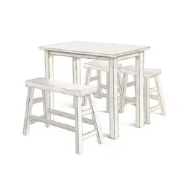 1172ws-36 Sunny Designs White Sand Dining Room Furniture Counter Height Table