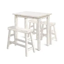 1172ws-42 Sunny Designs White Sand Dining Room Furniture Bar Height Table
