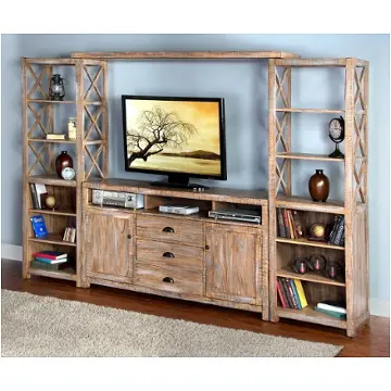3563wb-66 Sunny Designs Durango Home Entertainment Furniture Entertainment Center