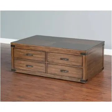 3299nw-c Sunny Designs Safari Living Room Furniture Cocktail Table