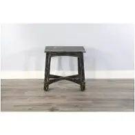 3172bs-cs Sunny Designs Black Sand Living Room Furniture End Table