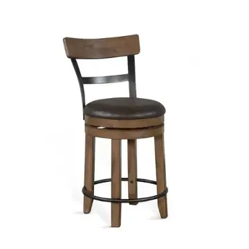 1624bu-b24 Sunny Designs Carriage House Accent Furniture Stool