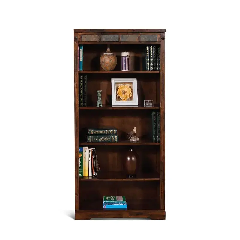 2952dc2-60 Sunny Designs Santa Fe Home Office Furniture Bookcase