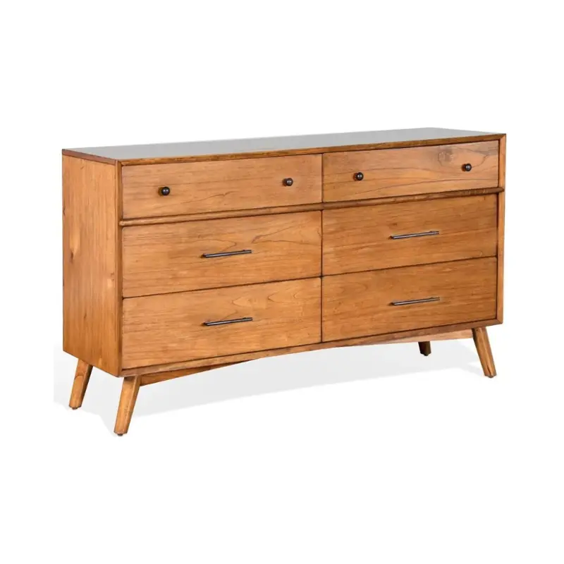 2336cn-d6 Sunny Designs American Modern - Cinnamon Bedroom Furniture Dresser