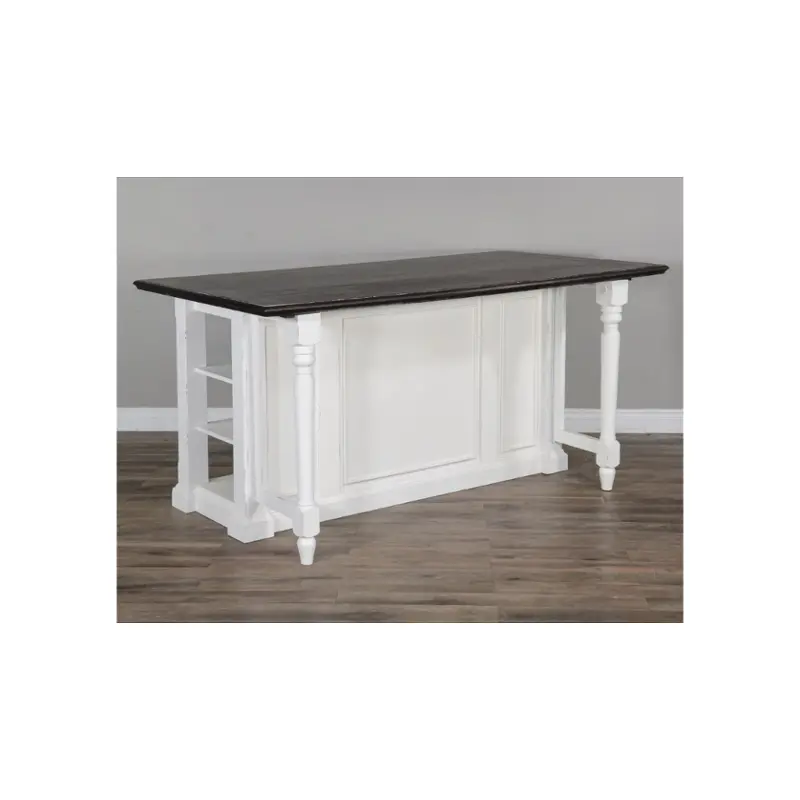 Carriage House Collection Kitchen Island with Drop Leaf - Thumbnail 4