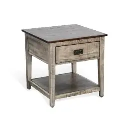 3183ta-e Sunny Designs Homestead Hills Living Room Furniture End Table