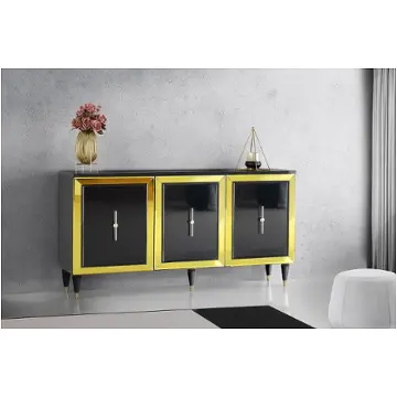Sashi-3dr-blk Modern Art Furniture Sashi Dining Room Furniture Server
