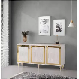 Giovanna-3dr-wh Modern Art Furniture Giovanna Dining Room Furniture Server