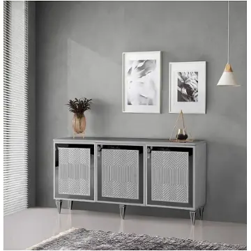 Giovanna-3dr-slv Modern Art Furniture Giovanna Dining Room Furniture Server