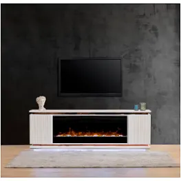 E4399-76-wh Modern Art Furniture Lilianna Home Entertainment Furniture Fireplace